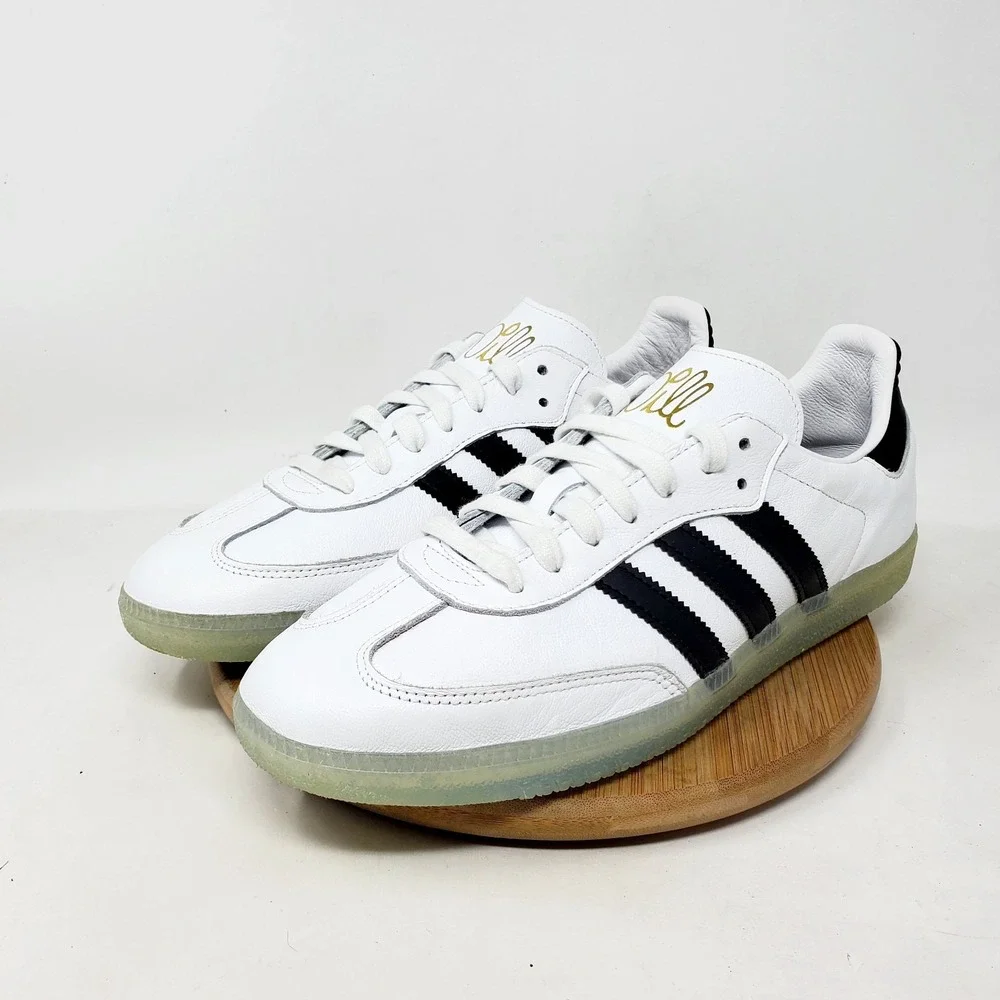 Adidas Samba x Jason Dill Shoes Mens 10 White Black Soccer Low Indoor Sneaker